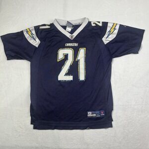 Reebok San Diego Chargers LaDainian Tomlinson #21 Football Blue Jersey Youth XL